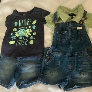 7 For All Mankind Blue Denim Shorts Casual Style